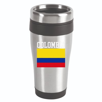 Flag Of Colombia Sports Athletics Left Side 16oz Travel Tumbler