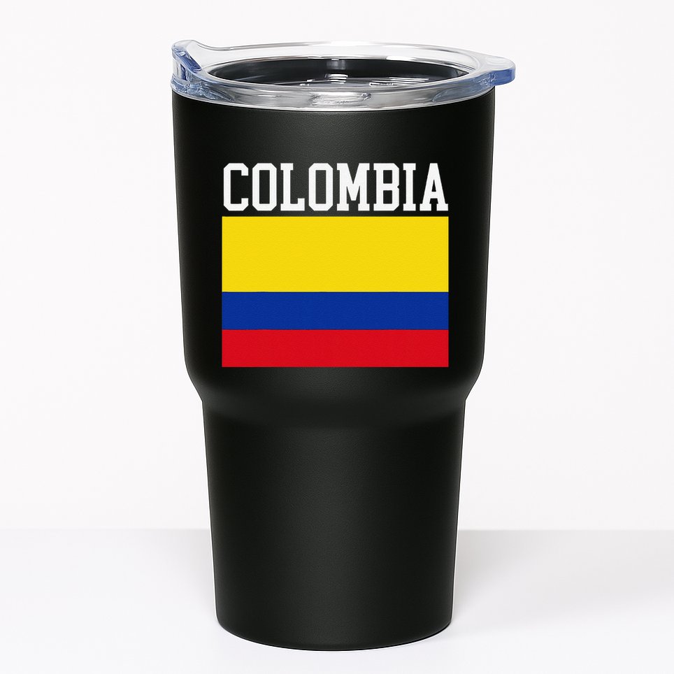 Flag Of Colombia Sports Athletics Left Side Tumbler