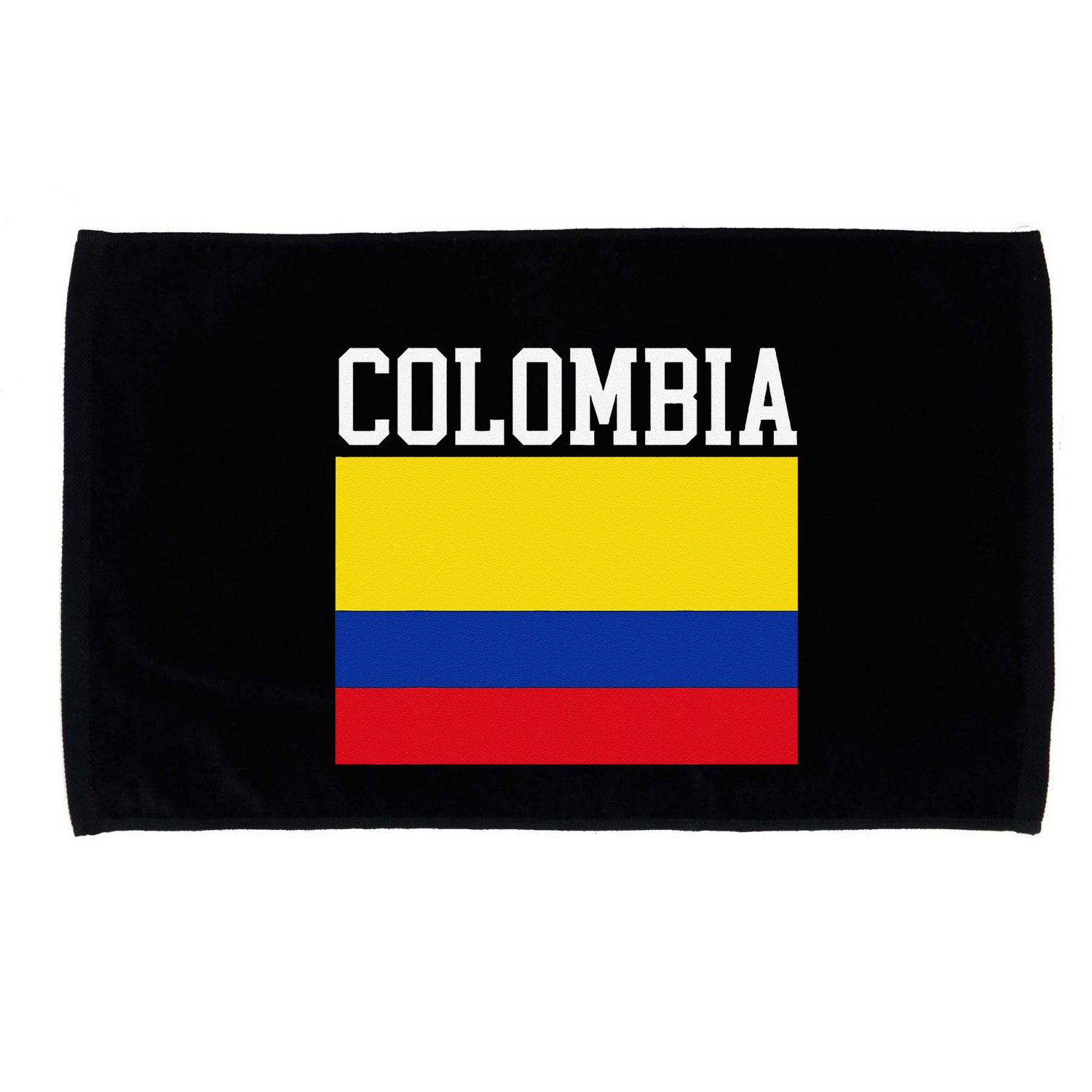 Flag Of Colombia Sports Athletics Left Side Microfiber Hand Towel