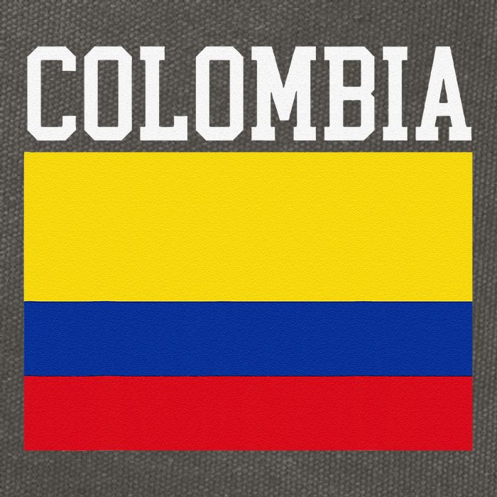Flag Of Colombia Sports Athletics Left Side Cotton Canvas Backpack