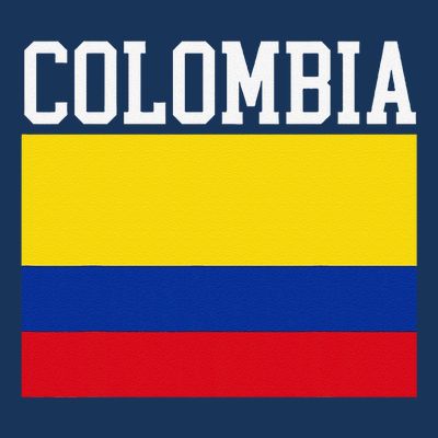 Flag Of Colombia Sports Athletics Left Side T-Shirt