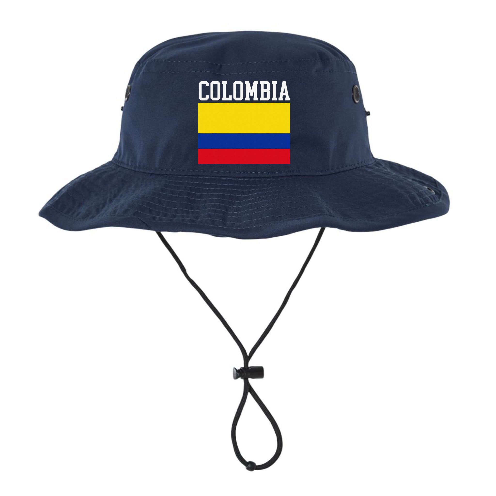 Flag Of Colombia Sports Athletics Left Side Bucket Hat