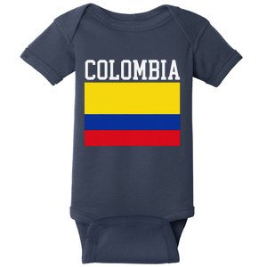 Flag Of Colombia Sports Athletics Left Side Baby Bodysuit