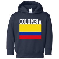 Flag Of Colombia Sports Athletics Left Side Toddler Hoodie