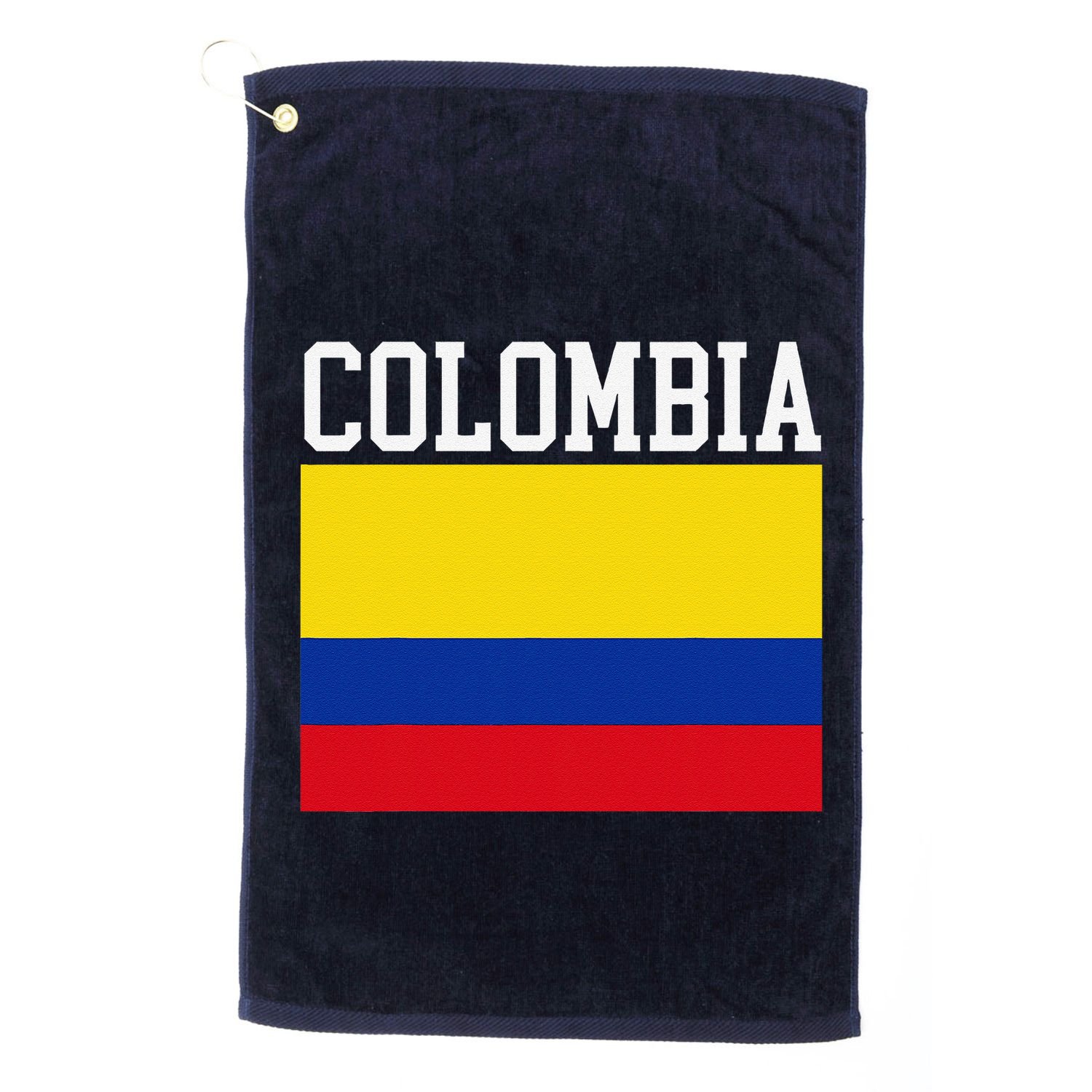 Flag Of Colombia Sports Athletics Left Side Golf Towel