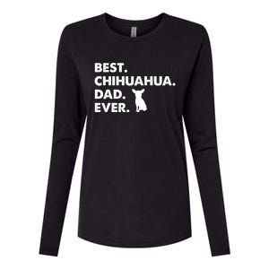 Father Of Chihuahuas Best Chihuahua Dad Ever Gift Womens Cotton Relaxed Long Sleeve T-Shirt