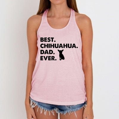 Father Of Chihuahuas Best Chihuahua Dad Ever Gift Women's Knotted Racerback Tank