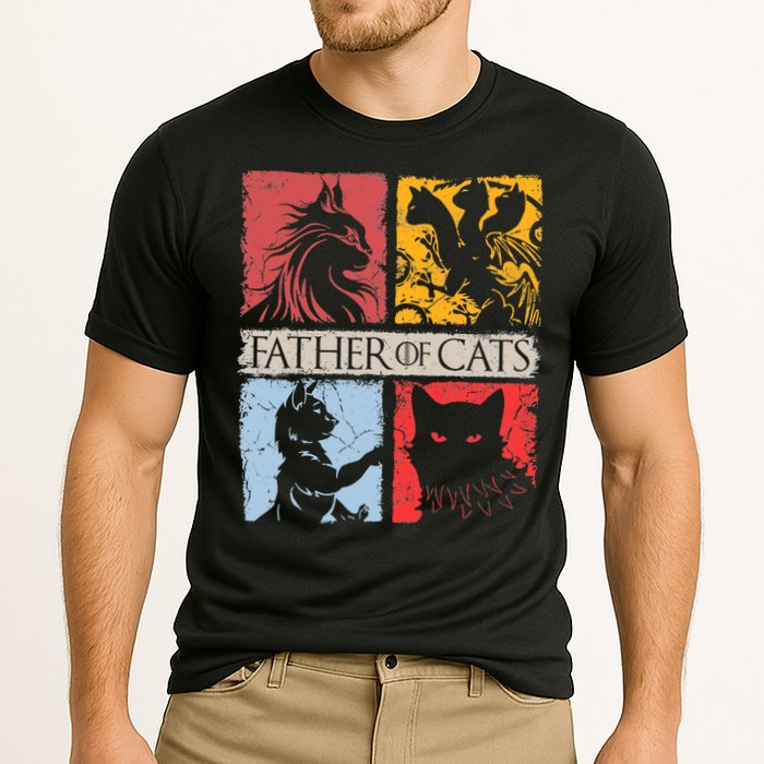 Father Of Cats Cat Lovers Cat Dad Fabulous Cooling Performance Crew T-Shirt