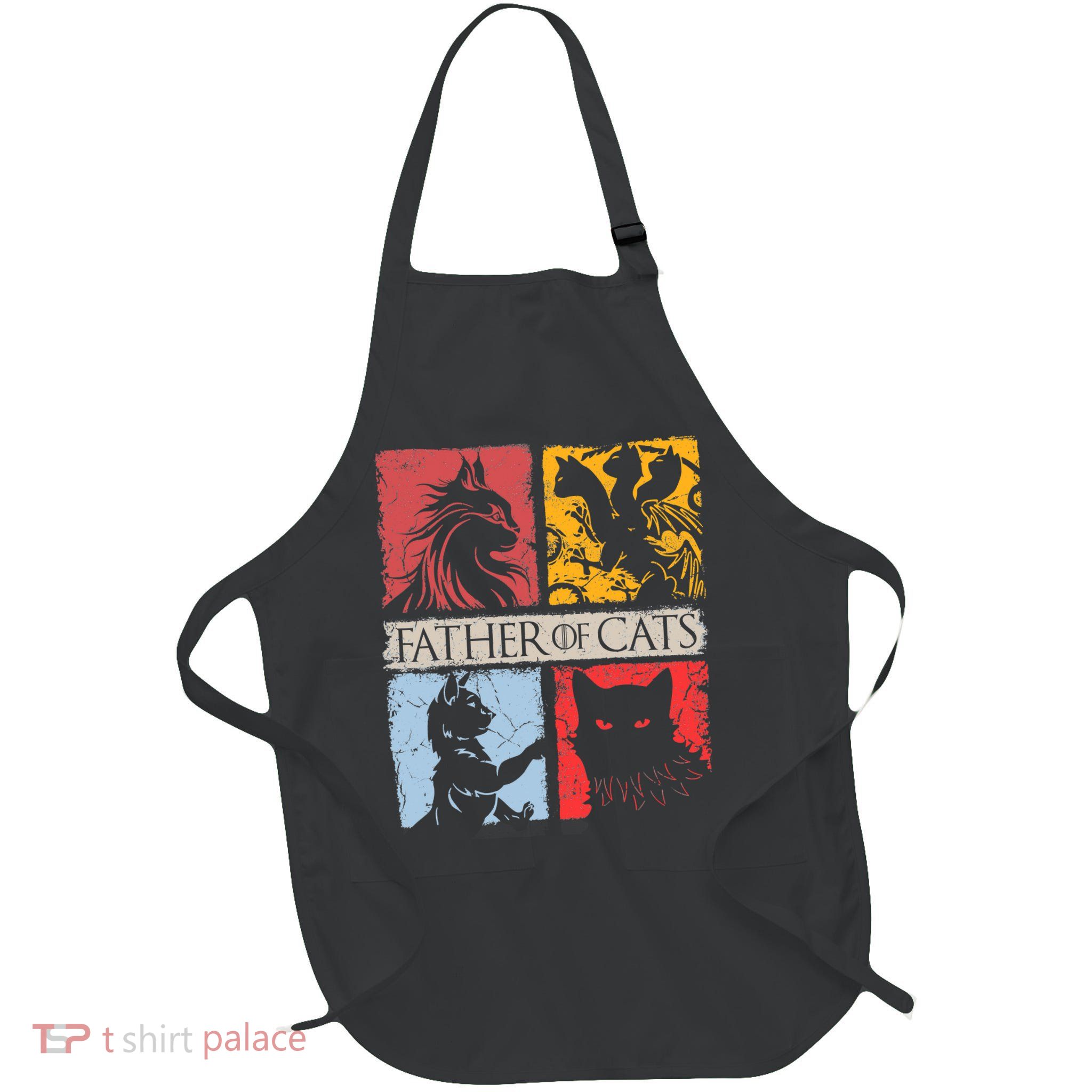 Father Of Cats Cat Lovers Cat Dad Fabulous Apron