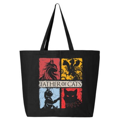 Father Of Cats Cat Lovers Cat Dad Fabulous 25L Jumbo Tote