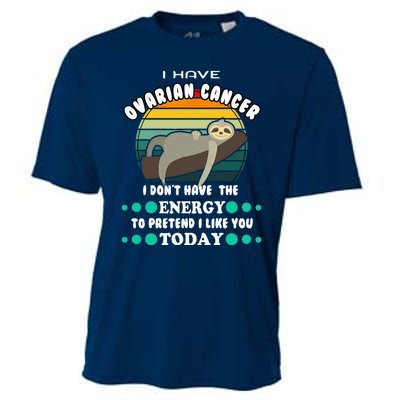 Funny Ovarian Cancer Awareness I have Ovarian Cancer Cooling Performance Crew T-Shirt