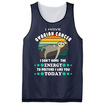 Funny Ovarian Cancer Awareness I have Ovarian Cancer Mesh Reversible Basketball Jersey Tank