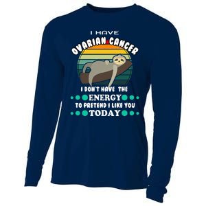 Funny Ovarian Cancer Awareness I have Ovarian Cancer Cooling Performance Long Sleeve Crew