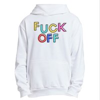 Fuck Off Colorful Funny Urban Pullover Hoodie