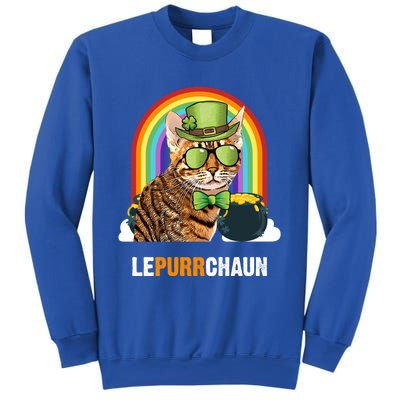 Funny Ocicat Cat Lepurrchaun St Patricks Day Gift Sweatshirt