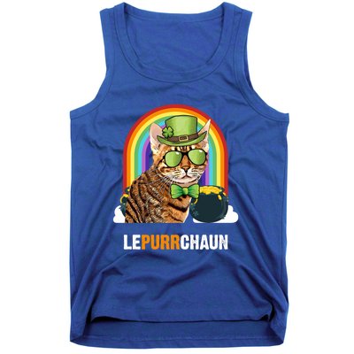 Funny Ocicat Cat Lepurrchaun St Patricks Day Gift Tank Top