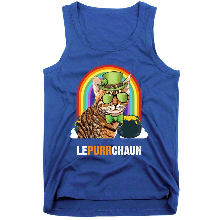 Funny Ocicat Cat Lepurrchaun St Patricks Day Gift Tank Top