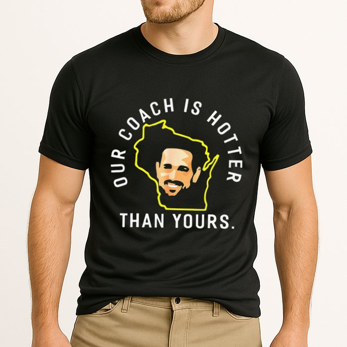 Funny Our Coach Is Hotter Than Yours Cooling Performance Crew T-Shirt
