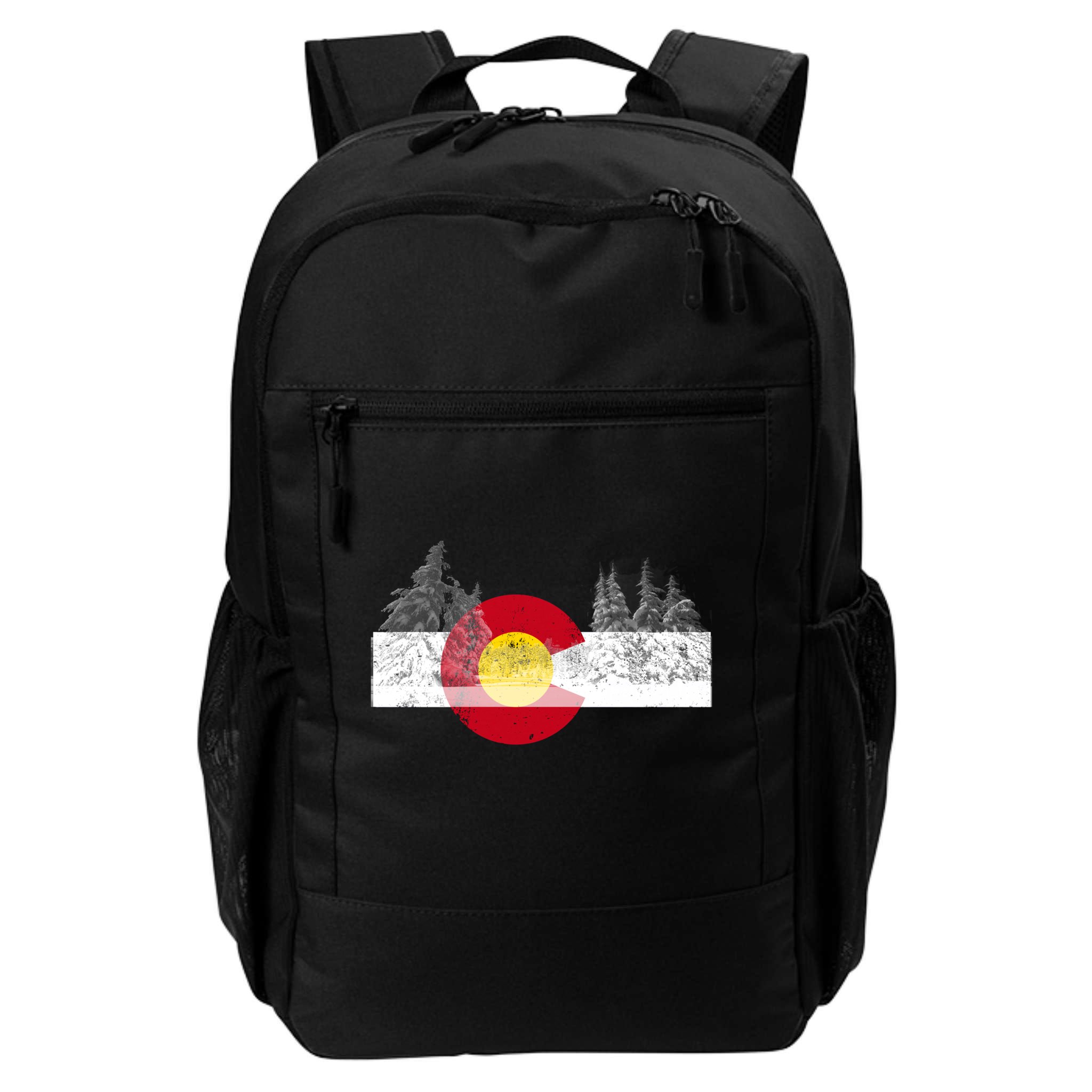 Flag Of Colorado Gift Mountain Ski Skiing Outdoors Gift Backpack