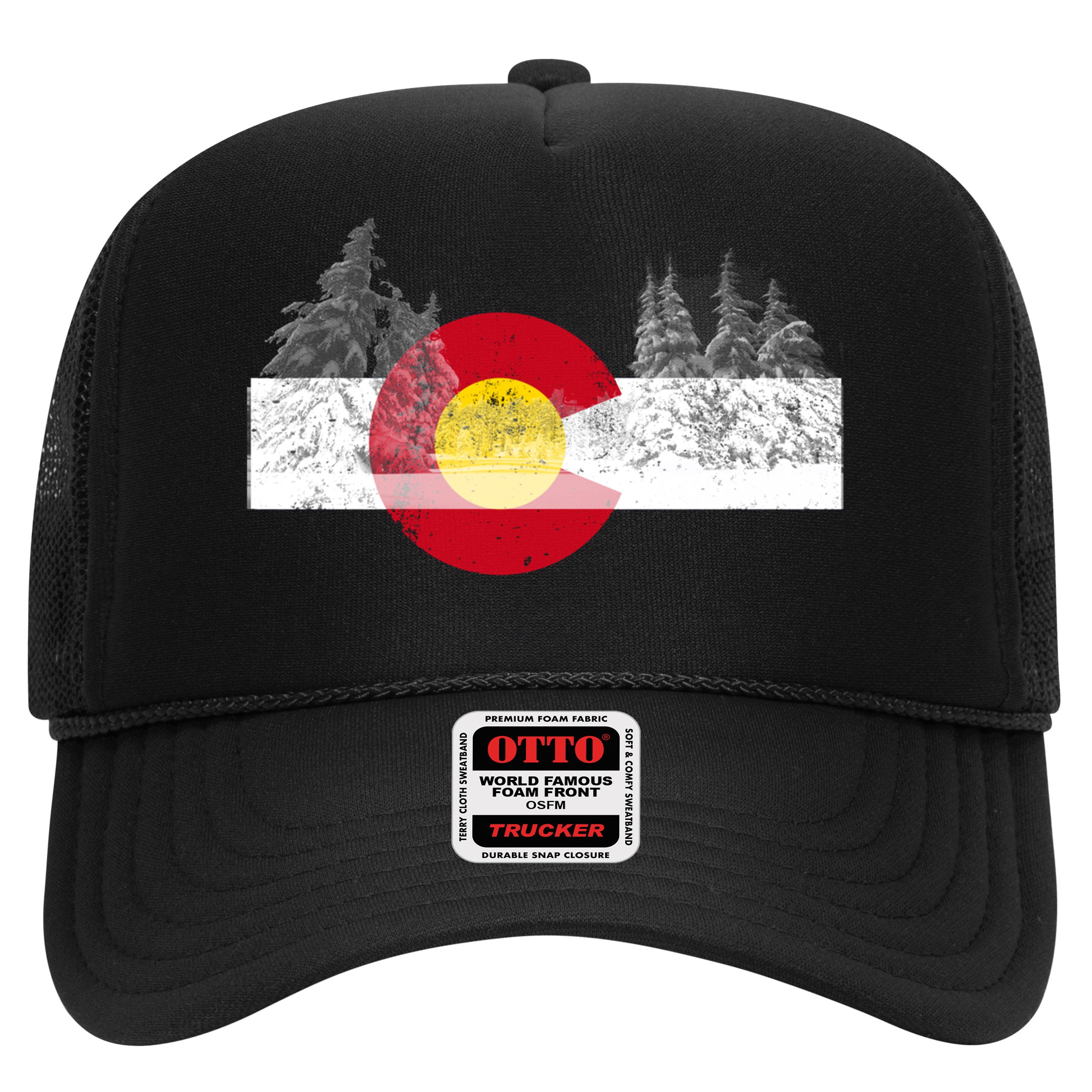 Flag Of Colorado Gift Mountain Ski Skiing Outdoors Gift Hat