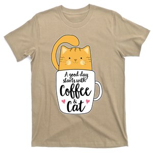 Funny Orange Cat Coffee Mug Cat Lover T-Shirt