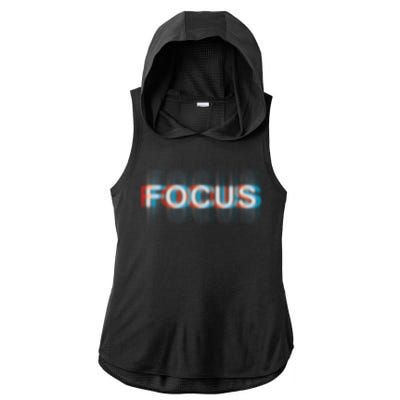 Focus Ladies PosiCharge Tri-Blend Wicking Draft Hoodie Tank