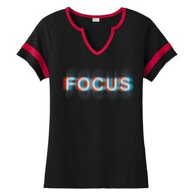 Focus Ladies Halftime Notch Neck Tee