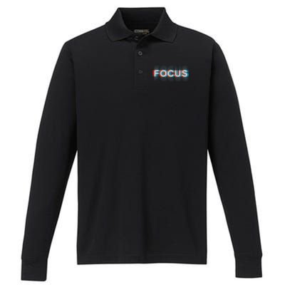 Focus Performance Long Sleeve Polo