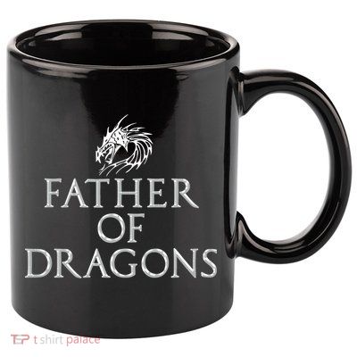 Father Of Dragons Funny Fathers Day Dad Gift 11oz C Handle Ceramic Mug