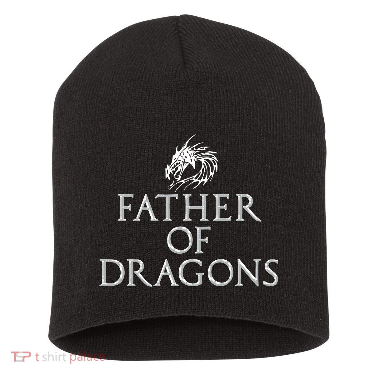 Father Of Dragons Funny Fathers Day Dad Gift Short Acrylic Beanie