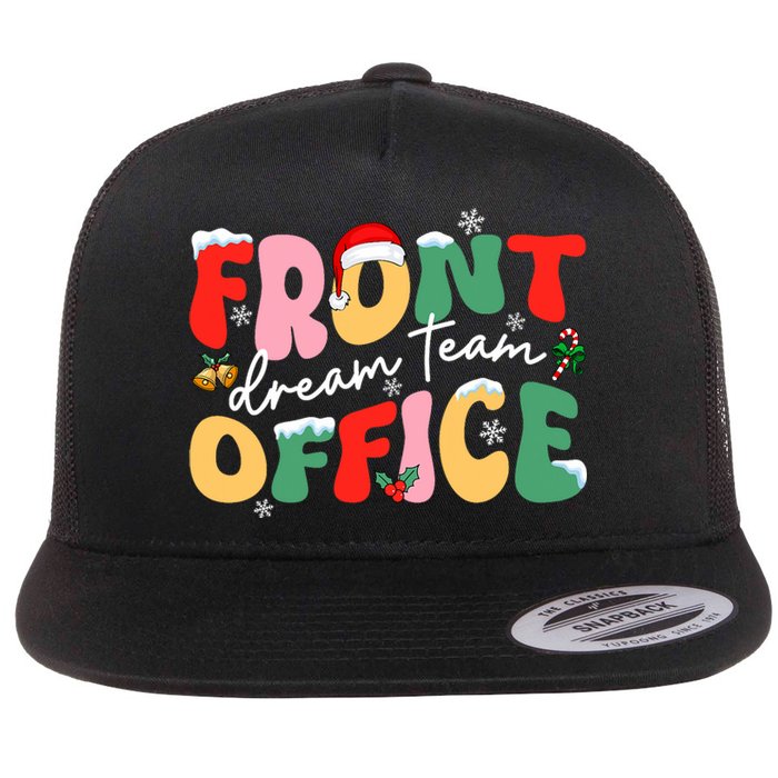 Front Office Dream Christmas Team Santa Hat Xmas Holiday Flat Bill Trucker Hat