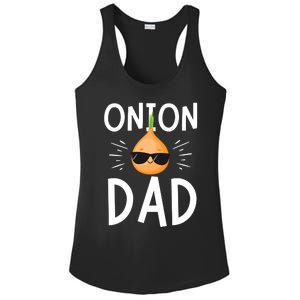 Funny Onion Dad Vegetable Fathers' Day Gardener Lover Gift Ladies PosiCharge Competitor Racerback Tank