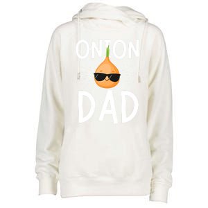 Funny Onion Dad Vegetable Fathers' Day Gardener Lover Gift Womens Funnel Neck Pullover Hood