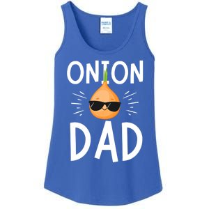 Funny Onion Dad Vegetable Fathers' Day Gardener Lover Gift Ladies Essential Tank