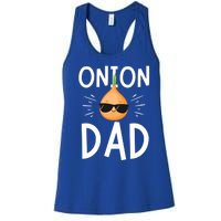 Funny Onion Dad Vegetable Fathers' Day Gardener Lover Gift Women's Racerback Tank