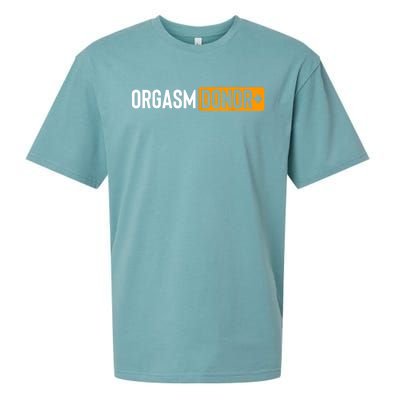 Funny Orgasm Donor Sexual Dirty Adult Humor Sarcastic Sueded Cloud Jersey T-Shirt