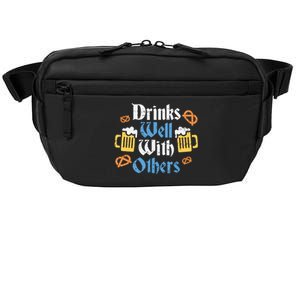 Funny Oktoberfest Drinks Well With Others Gift Crossbody Pack