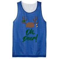 Funny Oh Deer Christmas Reindeer Antler Pun Funny Gift Gift Mesh Reversible Basketball Jersey Tank