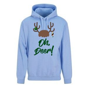 Funny Oh Deer Christmas Reindeer Antler Pun Funny Gift Gift Unisex Surf Hoodie