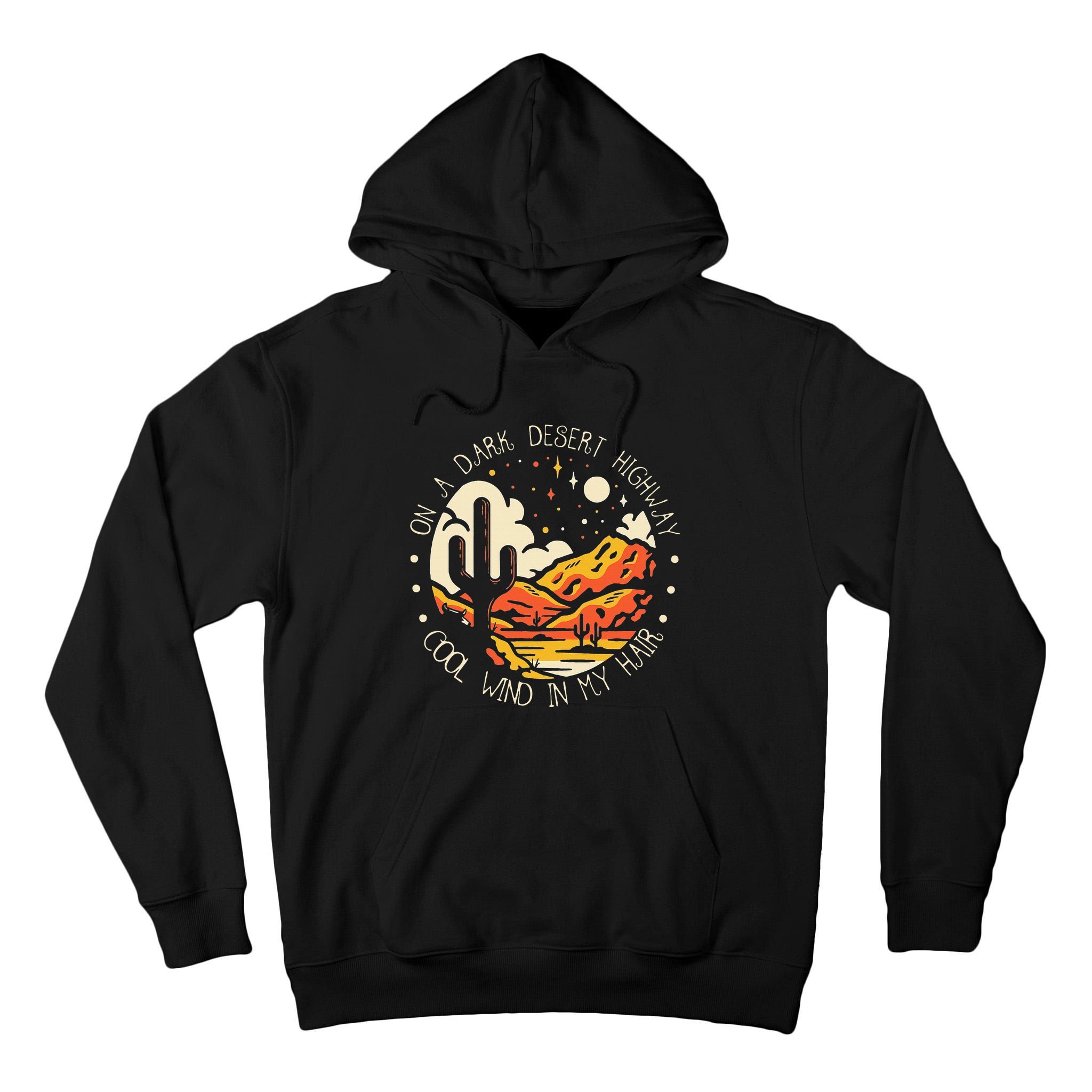 Funny On Dark Deserts Highway Classic Cool Wind In My Hair Tall Hoodie