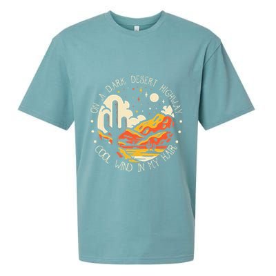 Funny On Dark Deserts Highway Classic Cool Wind In My Hair Sueded Cloud Jersey T-Shirt