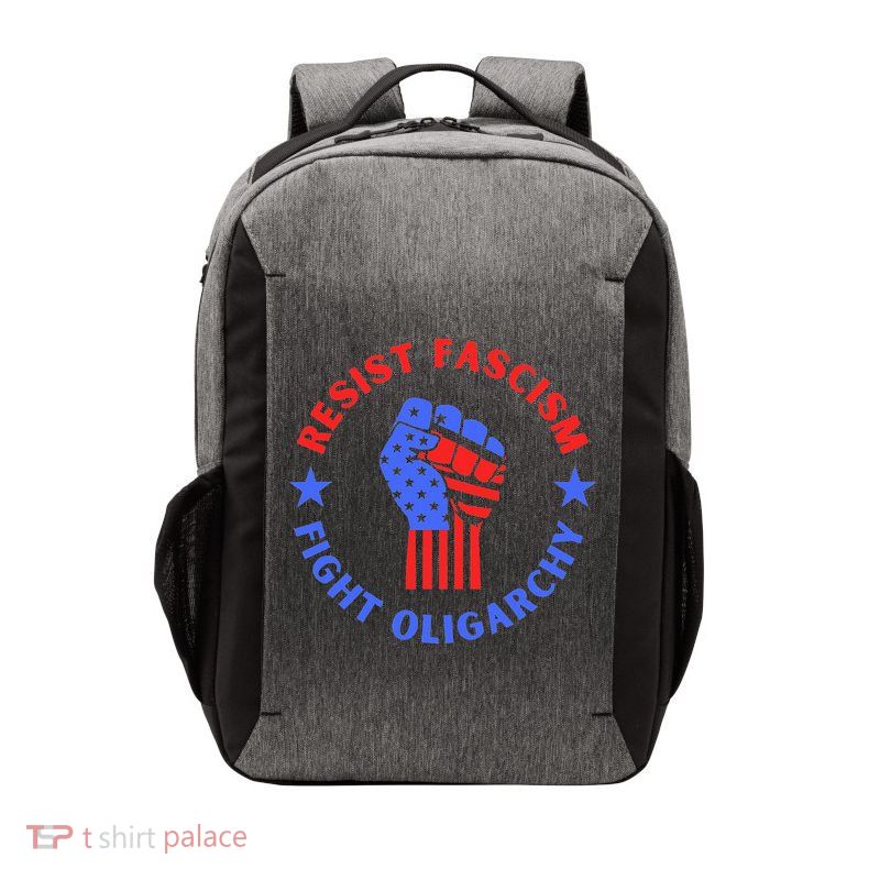 Fight Oligarchy Defend Democracy Vector Backpack