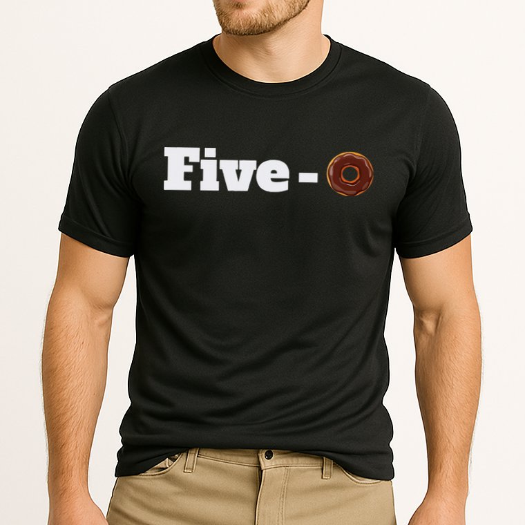 Five O Donut Funny Cop Performance Shirt