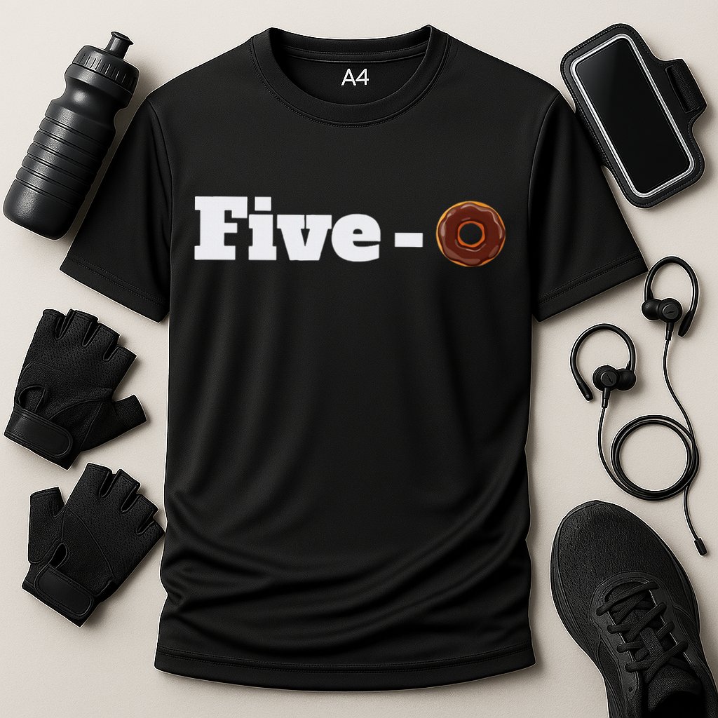 Five O Donut Funny Cop Performance Shirt