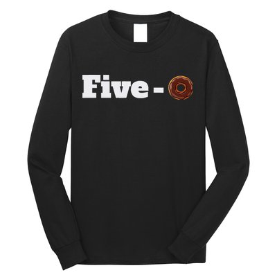Five O Donut Funny Cop Long Sleeve Shirt