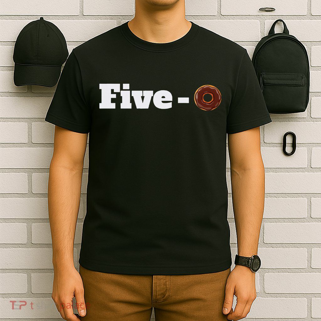Five O Donut Funny Cop T-Shirt