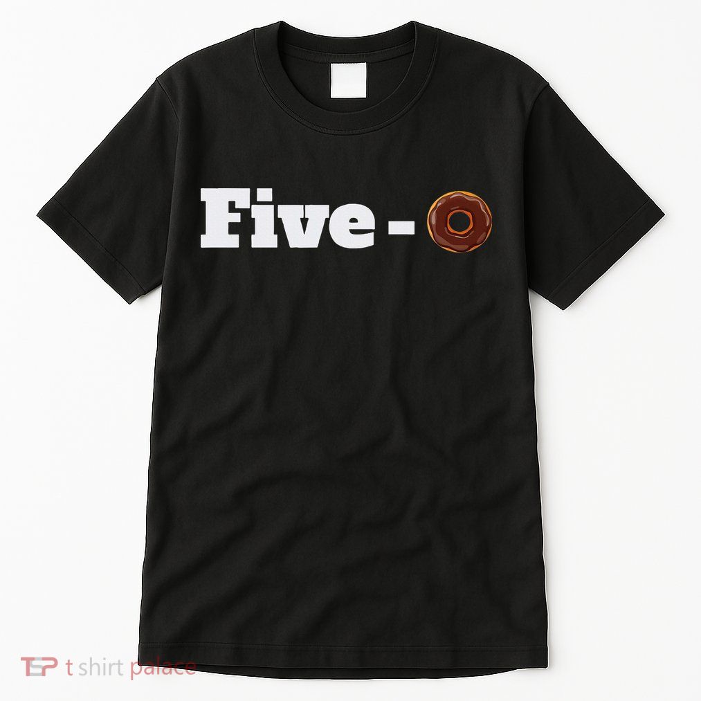 Five O Donut Funny Cop Tall T-Shirt