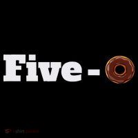 Five O Donut Funny Cop Button
