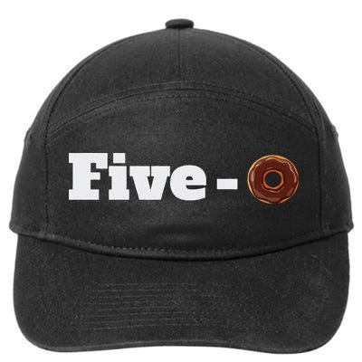 Five O Donut Funny Cop 7-Panel Snapback Hat
