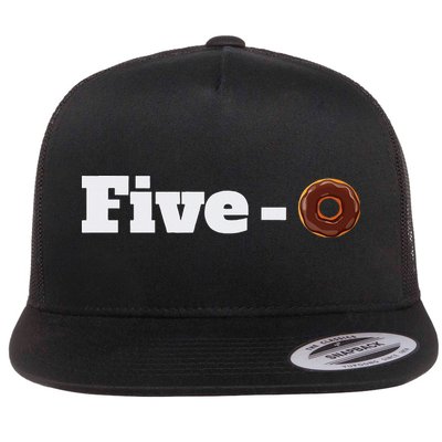 Five O Donut Funny Cop Flatbill Hat
